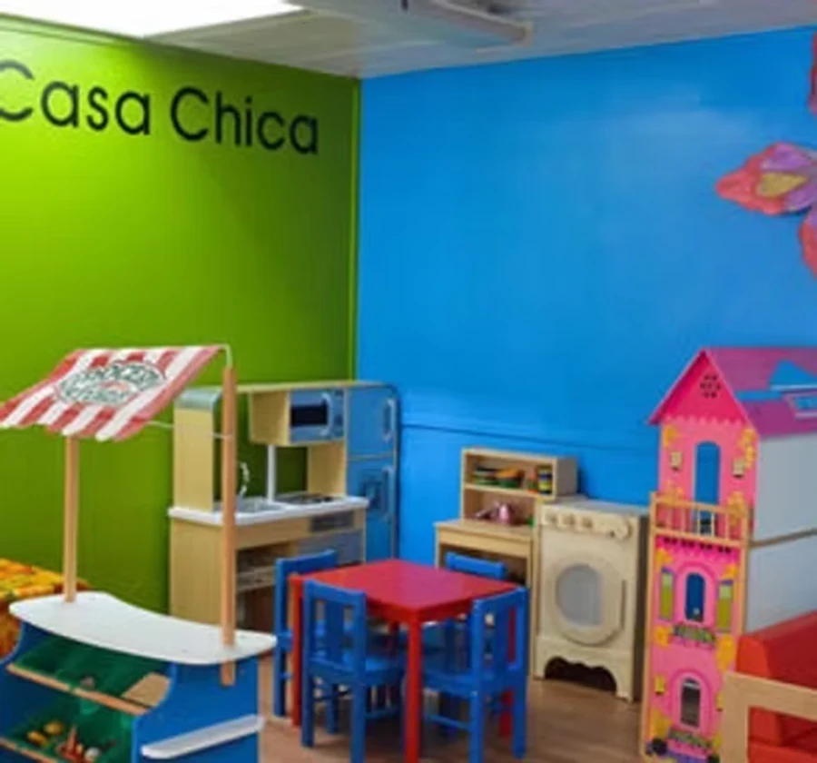 Early childhood learning space and classroom environment for Plazita Schools Inc. (La Plazita Spanish Immersion Preschool).